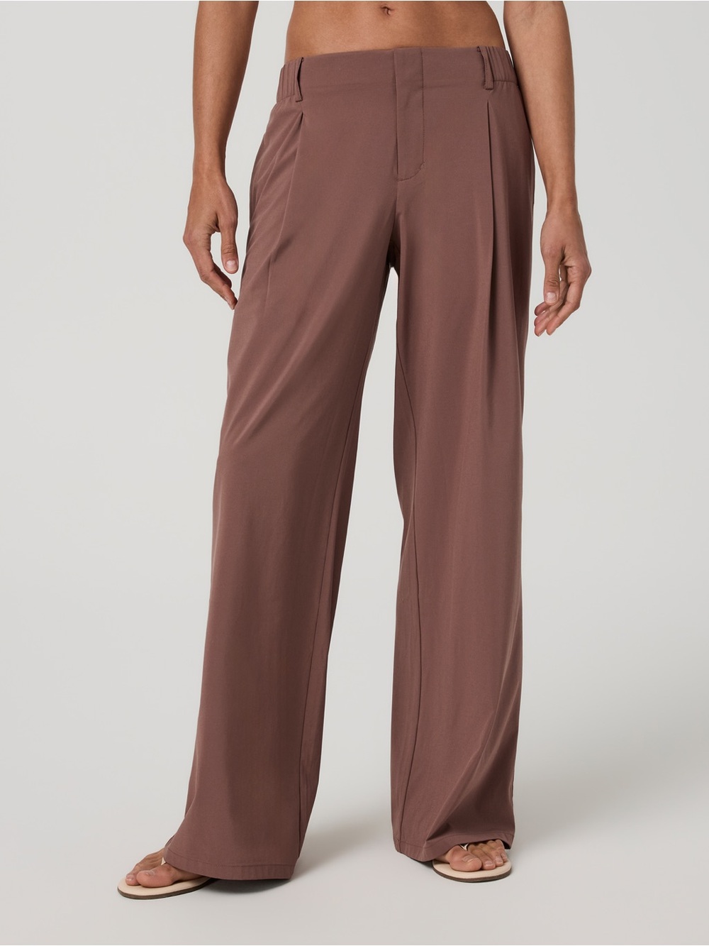 Vuori Villa Low Slung Trousers Vintage Rose Pink Size XS